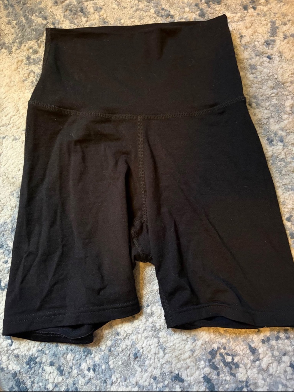High-Waist Black Women's Stretch Bike Shorts
